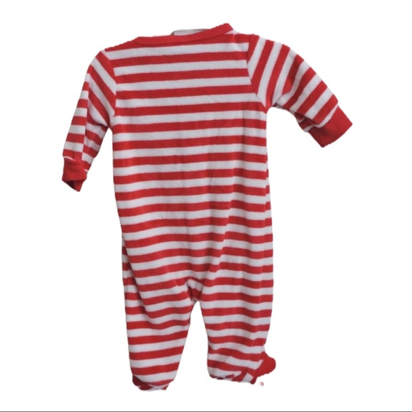Carters Santa Footie One Piece Newborn - Picture 3 of 5